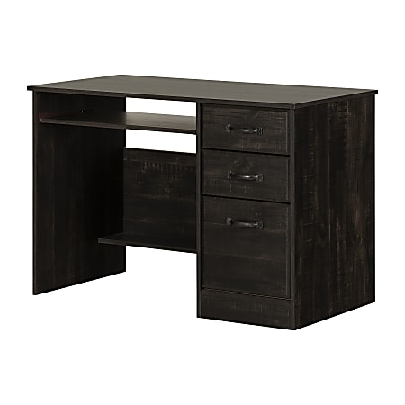 South Shore Farnel 45"W Computer Desk, Rubbed Black