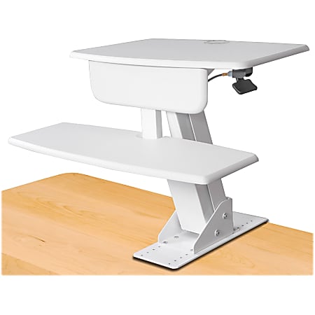 Kantek Desk-Mounted Sit-To-Stand Workstation, White