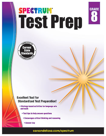 Carson-Dellosa Spectrum Test Prep Book, Grade 8