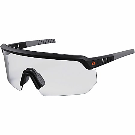 Ergodyne Safety Glasses, BK, Clear