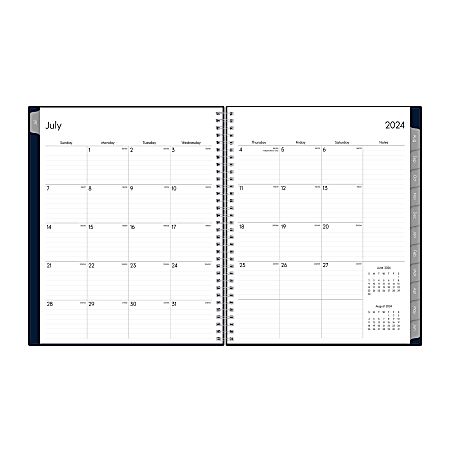 2024 2025 Blue Sky WeeklyMonthly Planning Calendar 8 12 x 11