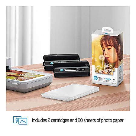 HP Cartouches Sprocket Studio + papier photo (4KK83A) au meilleur prix sur