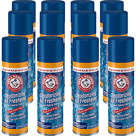 Arm & Hammer Deodorizing Air Freshener Spray - Aerosol - 7 fl oz (0.2 quart) - Fresh - 12 / Carton