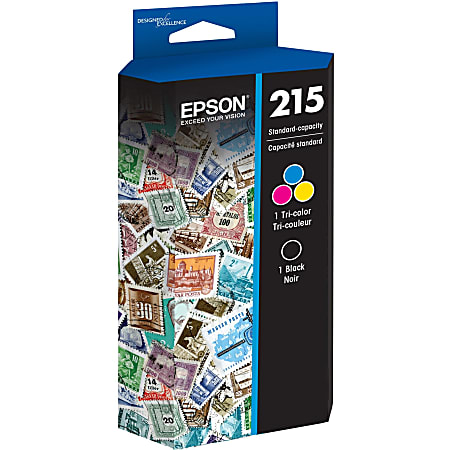 Epson® 215 Black And Cyan, Magenta, Yellow Ink Cartridges, Pack Of 4, T215120-BCS