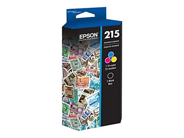Epson® 215 Black And Cyan, Magenta, Yellow Ink Cartridges, Pack Of 4, T215120-BCS