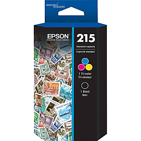 Epson 215 Black And Cyan Magenta Yellow Ink Cartridges Pack Of 4