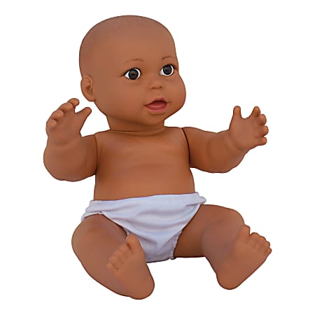 Get Ready Kids Vinyl Baby Doll, Hispanic 17.5", Gender Neutral