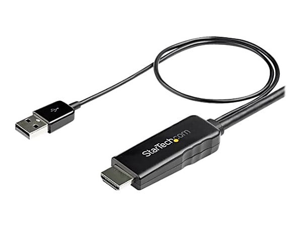 StarTech.com 10 ft. (3 m) HDMI to DisplayPort Cable - 4K 30Hz - USB-powered - Active HDMI to DisplayPort Cable (HD2DPMM10)