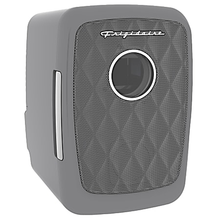 Frigidaire® 0.14-Cu. Ft. Mini Fridge with Bluetooth® Speaker Grille Door, Pewter, EFMIS176-PEWTER