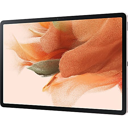 Samsung Galaxy Tab S7 FE SM-T733 Tablet - 12.4" WQXGA - Kryo 570 Dual-core (2 Core) 2.20 GHz + Kryo 570 Hexa-core (6 Core) 1.80 GHz - 4 GB RAM - 64 GB Storage - Android 11 - Mystic Pink - Qualcomm SM7225 Snapdragon 750G 5G SoC