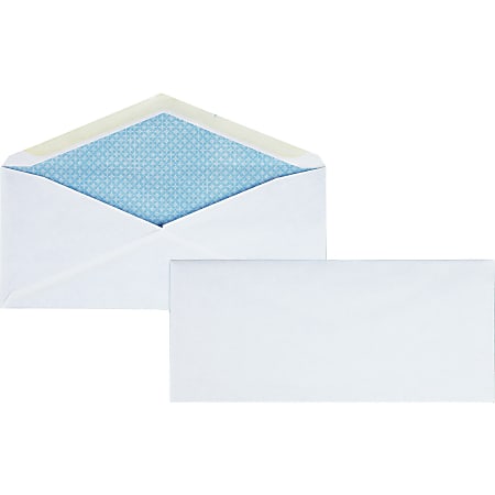 Business Source No.10 Regular Tint Security Envelopes -
