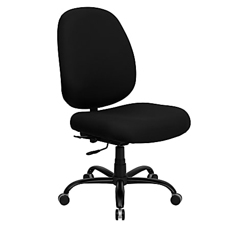 Flash Furniture HERCULES Ergonomic Fabric High-Back Big And Tall Swivel Chair, Black