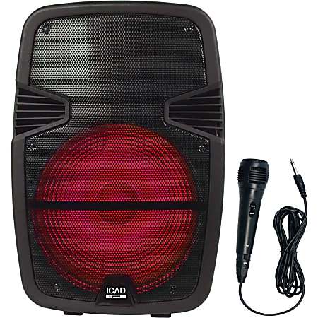 Gemini Sound GSX-L515BTB Portable Bluetooth Speaker System - Wireless LAN - Battery Rechargeable - USB