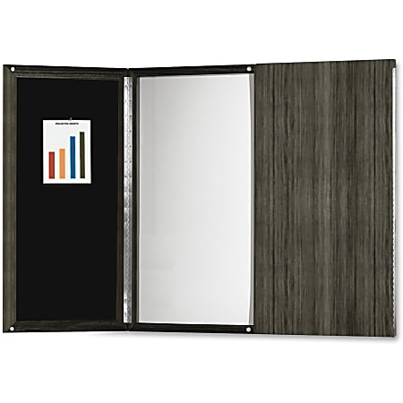 Mayline Presentation Non-Magnetic Dry-Erase Whiteboard, 48" x 48", Gray Frame