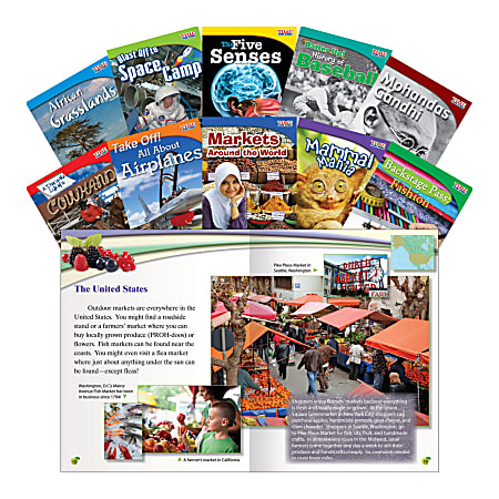 Teacher Created Materials TIME FOR KIDS® Nonfiction Book Set, Set 1, Set Of 10 Books, Grade 3