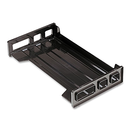 OIC® Side-Loading Stackable Desk Tray, Legal Size, Black