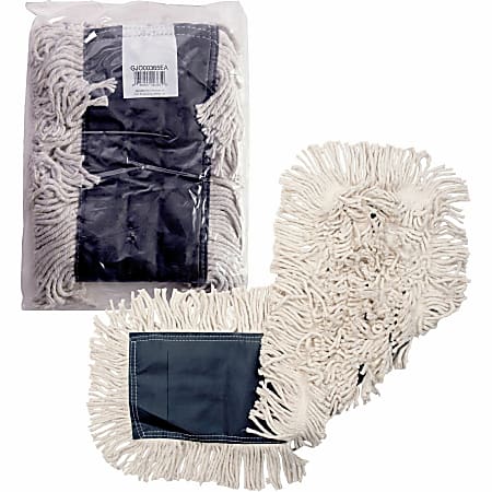 Genuine Joe Disposable Dust Mop Refill - 5"x 36" - Disposable, 4-ply, Looped Ends, Quick Drying, Fray Resistant, Durable, Absorbent,  - 00365