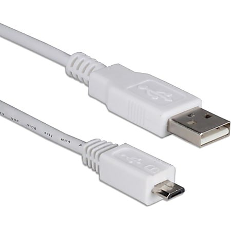 QVS Micro-USB Sync & Charger Cable for Smartphone, Tablet, MP3, PDA and GPS - 1.60 ft USB Data Transfer Cable  - USB1M05M