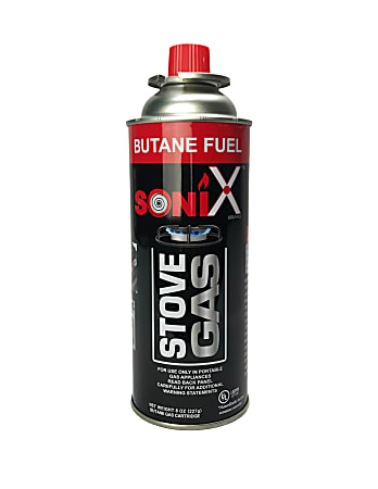 Cocina Criolla Sonix Butane Gas Cartridge For Portable Gas Appliances, Black, 64978