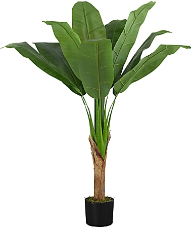 Monarch Specialties Emmie 43”H Artificial Plant With Pot, 43”H x 39”W x 37"D, Green