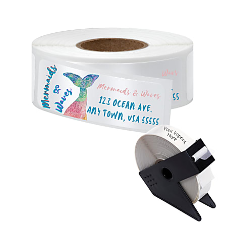 Printed online address labels