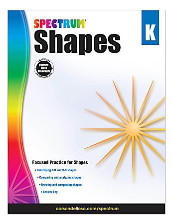 Spectrum Shapes Workbook, Grade K