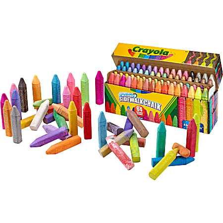Buy Crayola® Washable Sidewalk Chalk (Box of 64) at S&S Worldwide