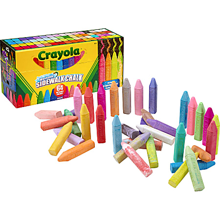 Crayola 24 Chalk Pack + Draft Clear