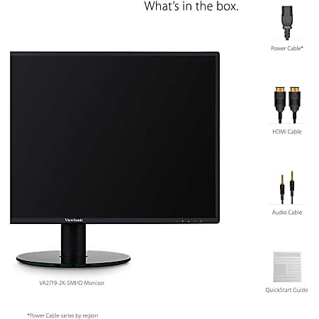 ViewSonic VA2719 2K SMHD 27 WQHD LED Monitor - Office Depot