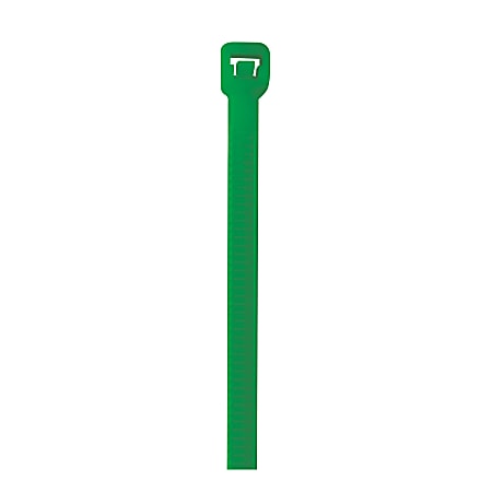 Office Depot® Brand Colored Cable Ties, 40 Lb, 8", Green, Case Of 1,000 Ties