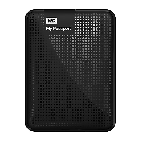 WD My Passport ® 2TB Portable External Hard Drive, USB 3.0/2.0, Black