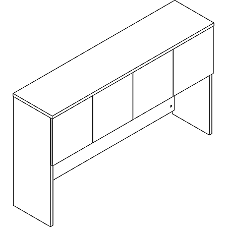 Lorell® Prominence 2.0 66”W Desk Hutch, Gray Elm