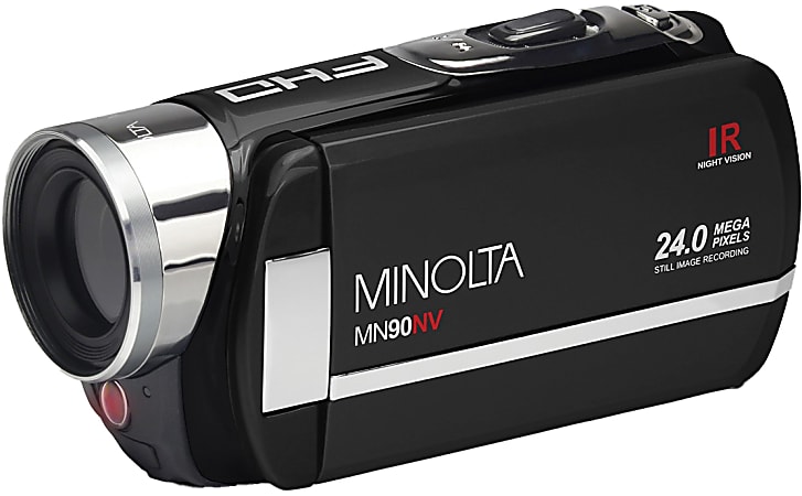 Minolta Mn200nv 1080p Full Hd Infrared Night Vision Wi-fi Camcorder (blue) (pack of 1) main image 1
