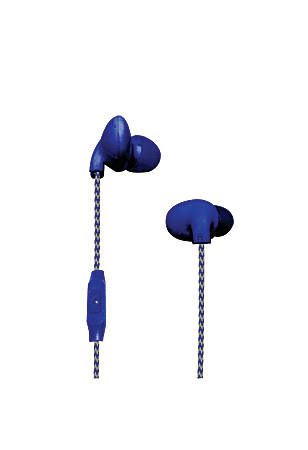 BYTECH Wired Earbuds, Blue, BYAUEB128BL