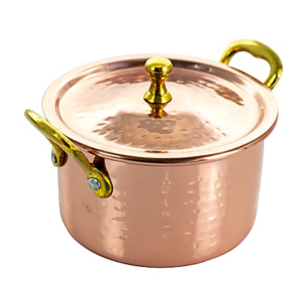 Gibson Home Rembrandt Mini Stainless Steel Casserole Dish, 15 Oz, Copper
