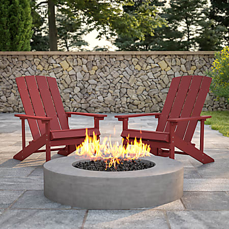 Red resin adirondack chairs shop