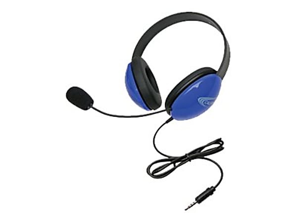 Califone Listening First Stereo Headset 2800-BLT - Headset - full size - wired - blue