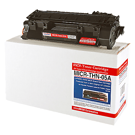 MicroMICR Remanufactured MICR Black Toner Cartridge Replacement For HP 05A, CE505A, THN-05A