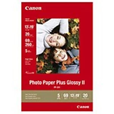 Canon® PP201 Glossy Photo Paper Plus, 13" x 19", 69 Lb, Pack Of 20 Sheets
