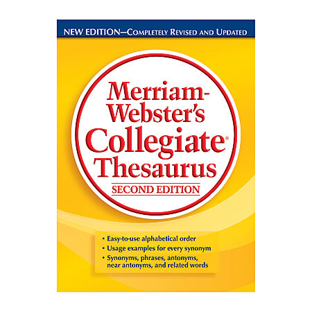 Merriam-Webster's Collegiate Thesaurus 2nd Edition