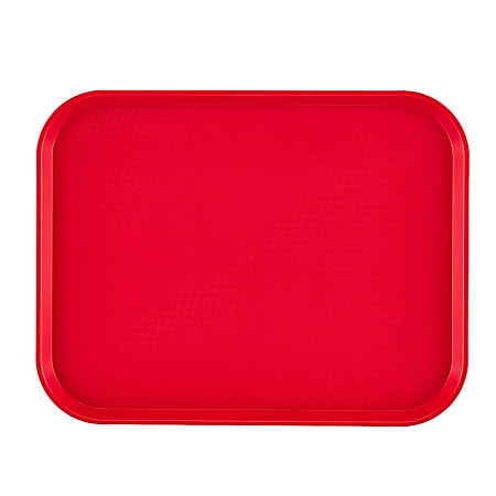 Cambro Fast Food Trays, 10" x 14", Red, Pack Of 24 Trays