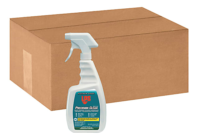 LPS Precision Clean Multi Purpose Cleaner/Degreaser Spray, 28 Oz Bottle, Case Of 12