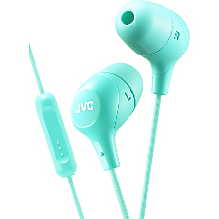 JVC Marshmallow HA-FX38MG Earset - Stereo - Wired - Earbud - Binaural - In-ear - 3.28 ft Cable - Green