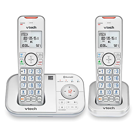 VTech Bluetooth® DECT 6.0 Expandable Cordless Phone With Connect to Cell And Digital Answering System, VT VS112-27