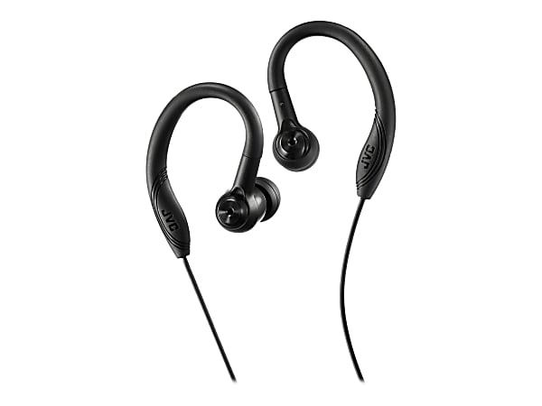 JVC HA-EC10B Sweat Proof - Earphones - in-ear - over-the-ear mount - wired - 3.5 mm jack