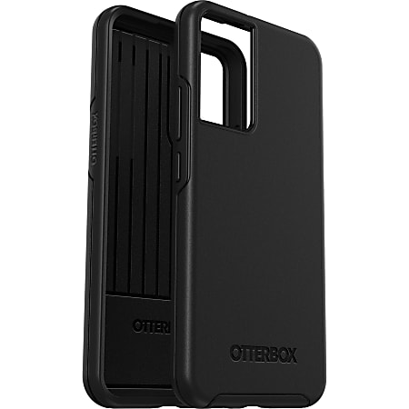 OtterBox Galaxy S22+ Symmetry Series Antimicrobial Case - For Samsung Galaxy S22+ Smartphone - Black - Scrape Resistant, Drop Resistant, Bump Resistant, Bacterial Resistant, Shock Absorbing - Polycarbonate, Synthetic Rubber, Plastic - Retail