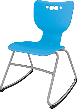 MooreCo Hierarchy Armless Rocker Chair, 16", Blue