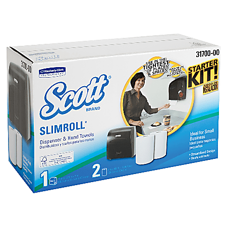 Scott® Slimroll Towel Starter Set, Smoke