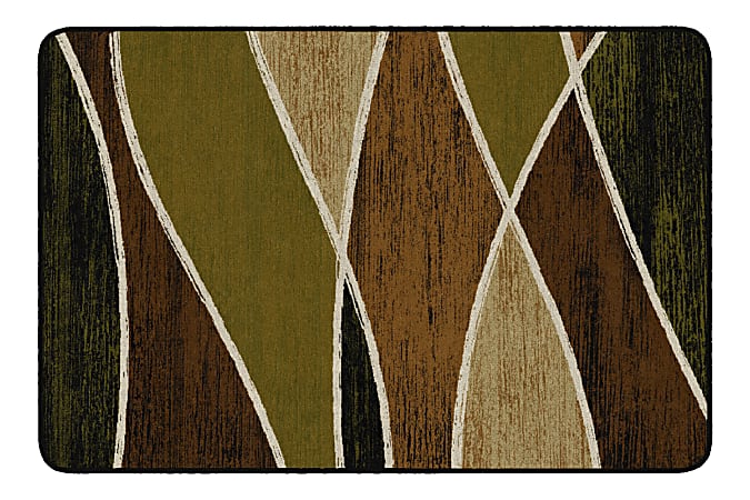 Flagship Carpets Waterford Rectangular Area Rug, 4' x 6', Green