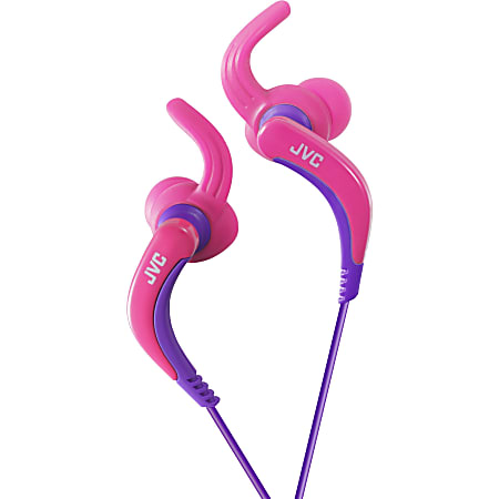 JVC HA-ETX30-P Earphone - Stereo - Pink - Wired - Gold Plated Connector - Earbud - Binaural - In-ear - 3.94 ft Cable